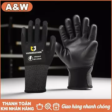 [WHP] 1 đôi găng tay thợ điện an toàn siêu mỏng 400/500V găng tay làm việc cách điện Găng tay Nitrile chống sốc điện