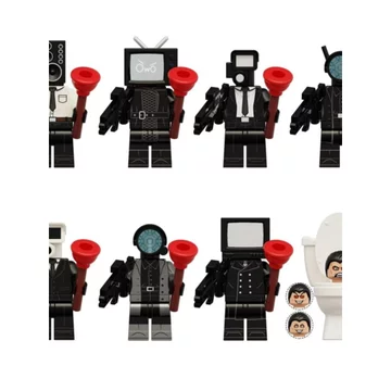 mô hình lego lego skibidi toilet Nhà vệ sinh sáng tạo người siêu TV người giám sát âm thanh người lắp ráp khối xây dựng bên thứ ba đồ chơi lắp ghép trẻ em