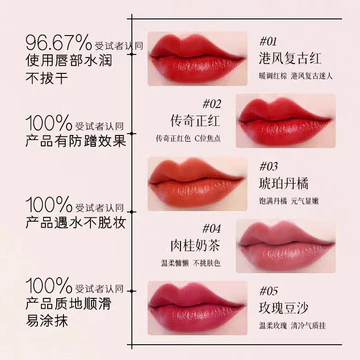 X0123 Goddess Rona Lipstick Black Magic Lipstick Non-Fade Non-Stick Cup Lip Balm Son môi đổi màu Sản phẩm chính hãng chính hãng