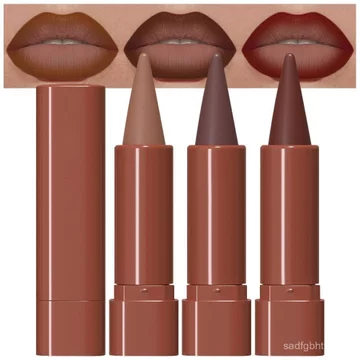 Evpct3Bộ màu nâu ấm áp 、 Maroon 、 Bộ son môi và lớp lót môi mờ màu đỏ tía sâu, Thích hợp cho nữ, Bộ lót môi và son môi bền bỉ, Tạo eff trang điểm môi gradient hoàn hảo