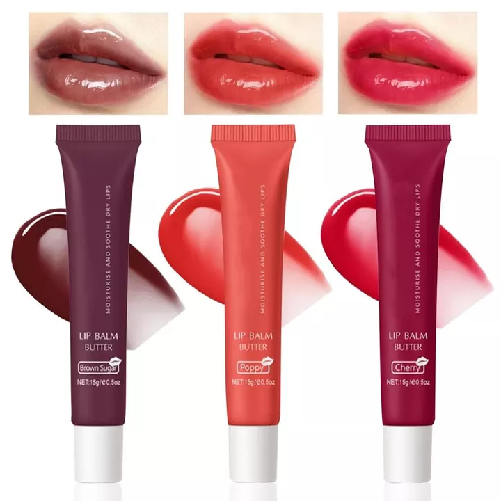 3 Son dưỡng môi màu, Son bóng dưỡng ẩm, Son dưỡng ẩm lâu trôi Jelly Tint Lip Stain Balm, Son dưỡng môi trong suốt Jelly Yummy Tint, Son dưỡng môi tự nhiên Son dưỡng môi (#3