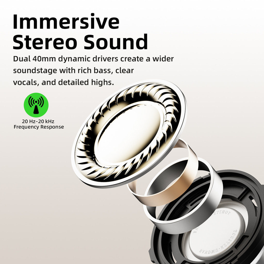 Tai nghe GOOJODOQ có chế độ chống ồn 3 chế độ chống ồn Kết nối không dây Bluetooth 6.0 Ghép nối thiết bị kép | BigBuy360 - bigbuy360.vn
