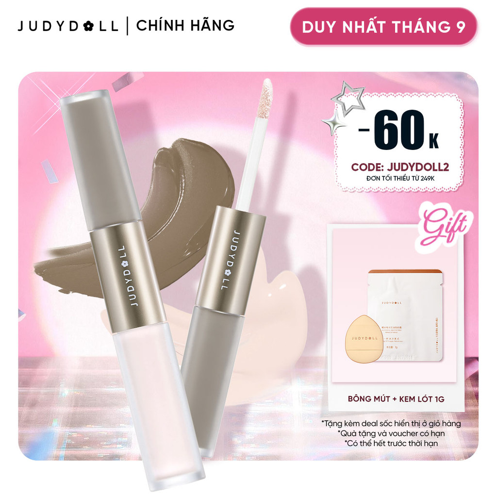 [NEW] JUDYDOLL Kem Tạo Khối & Bắt Sáng 4.8g Lâu Trôi Tự Nhiên Dạng Lỏng Dễ Sử Dụng Cho Người Mới Bắt Đầu