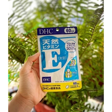 [Date 2029] Thực phẩm bảo vệ sức khỏe DHC Natural Vitamin E (60 ngày) - Dạng viên uống hỗ trợ bổ sung Vitamin E