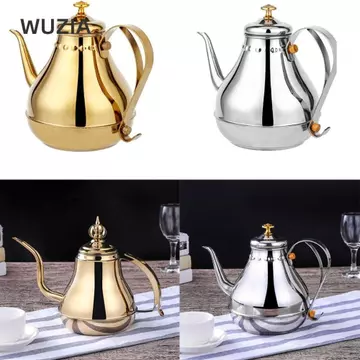 Nồi Miệng Dài WUZIA, Thép Không Gỉ Có Bộ Lọc Ấm Siêu Tốc Nước, Ấm Trà Ô Long Xanh Bình Đựng Nước 1.8L / 1.2L Ấm Trà Ấm Siêu Tốc Dụng Cụ Cà Phê Trà