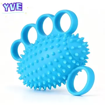 Bóng tập thể dục tay YVE Hedgehog, Bóp bóng trị liệu ngón tay cách ly ngón tay giảm căng thẳng, Huấn luyện viên đầu Massage cơ bắp Huấn luyện viên sức mạnh bằng silicon để phục hồi bệnh nhân