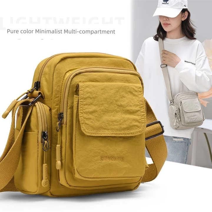 Women's Nylon Handbag – Water-Resistant, Mini – 3