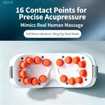 Máy Mát Xa Mắt BQUE, Massage Rung Thiết Bị Massage Mắt Sạc, Dưỡng Ẩm Bảo Vệ Mắt Di Động Hẹn Giờ 16 Đầu Massage Điện Máy Mát Xa Mắt Giảm Mệt Mỏi Mắt
