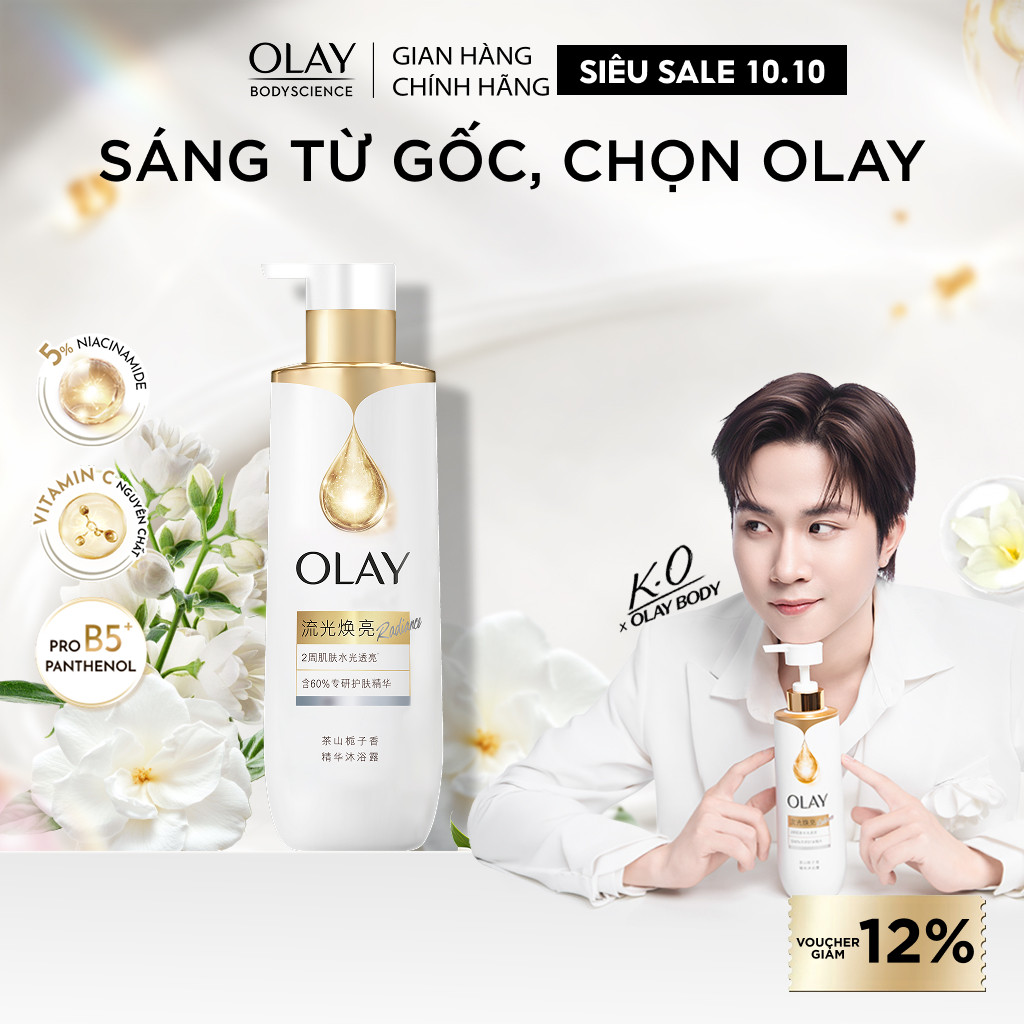 [MỚI] Sữa tắm sáng da Olay B3, với 60% tinh chất dưỡng da chuyên sâu 500g