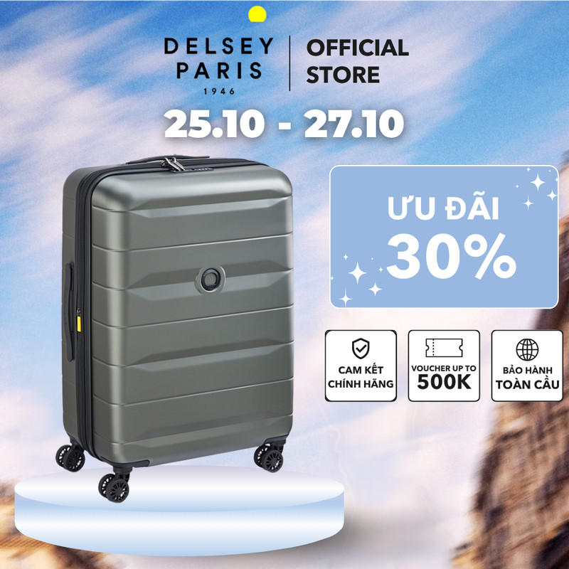 [25.10 - 27.10 | Hot Deals] Vali kéo Comete 4 - Vali Delsey Paris cao cấp bảo hành chính hãng quốc tế