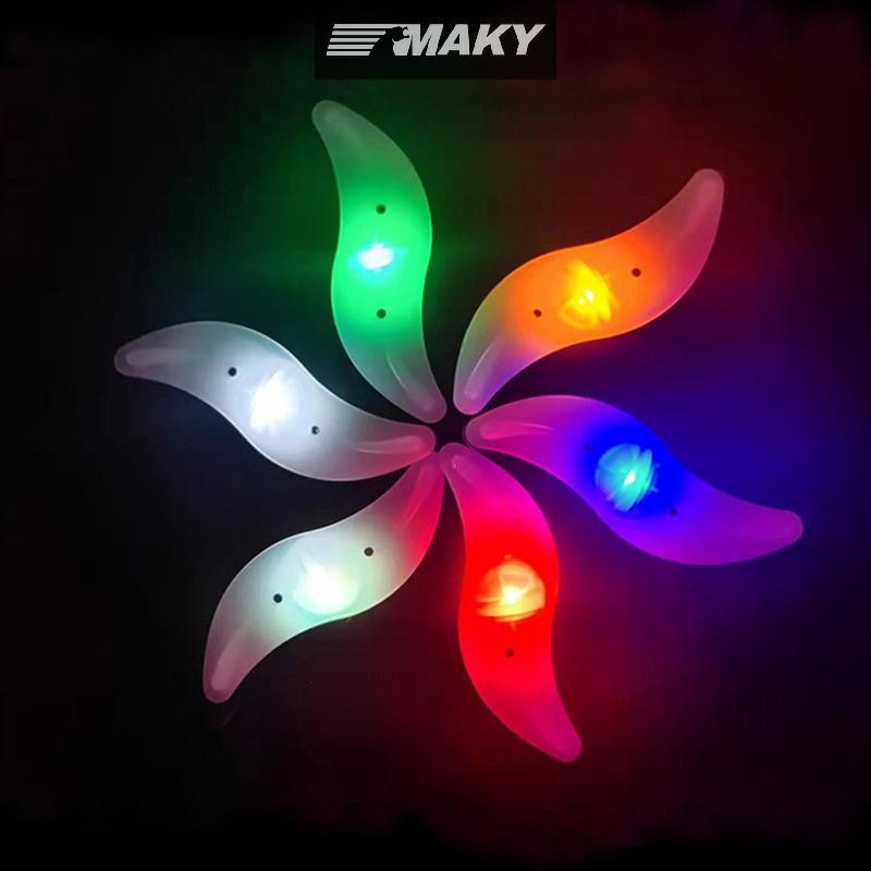 Newwellknownepic Xe Đạp Bánh Xe Nói Ánh Sáng Chống Thấm Nước Cân Bằng LED Lốp Lốp Đèn Flash Cảnh Báo Nhiều Màu Sắc Đèn Phụ Kiện Xe Đạp VN