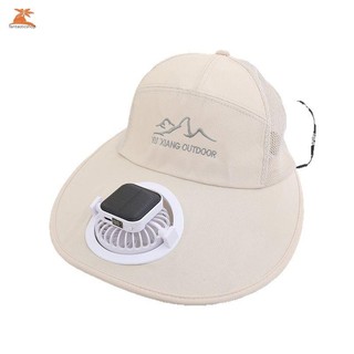 Mũ sạc năng lượng mặt trời có quạt và tấm che nắng, chống tia UV, phù hợp cho các hoạt động ngoài trời