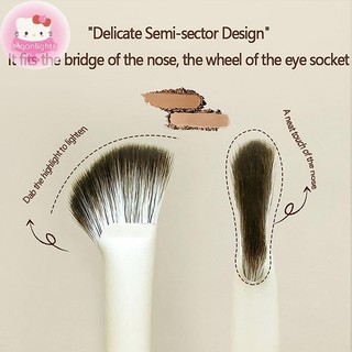 Moonlights 1 Cái Nửa Hình Quạt Bàn Chải Phấn Mũi Cao Blush Trang Điểm Phù Hợp Với Mũi Mắt Đường Viền Nữ Dụng Cụ Làm Đẹp Mặt EN