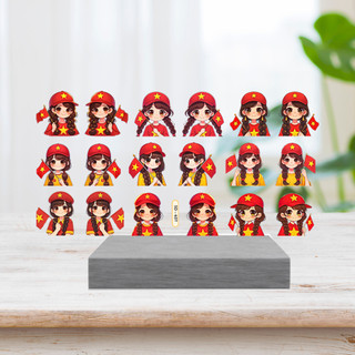 Sticker Nail Dán Móng Cờ Đỏ Sao Vàng Yêu Nước