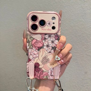 Sang Trọng Retro Tranh Sơn Dầu Cánh Hoa Cửa Sổ Lớn Ốp lưng iPhone17 16 15 14 13 12 11 Pro Max Chống Sốc Bảo Vệ Camera Ốp Lưng Mềm Chống Rơi