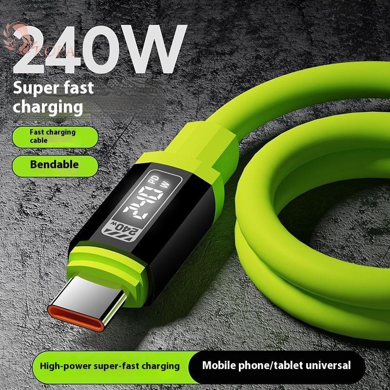 Cáp KOPA 240W 1.5m USB Type-C sang Type-C có màn hình nguồn thời gian thực cho cáp điện thoại di động VN