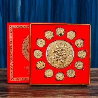 Cung hoàng đạo lá vàng kỷ niệm - hộp quà tặng treo tường Baifu
