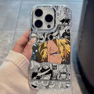 Hot Anime One Piece Luffy Zoro Sanji Ốp Lưng Cho IPhone 17 Pro Max 16 14 13 11 12 Pro Max 16E 15 Plus 17 Vỏ Điện Thoại Không Khí Giáp Trong Suốt Mềm Thiết Kế Mới Vỏ Chống Sốc