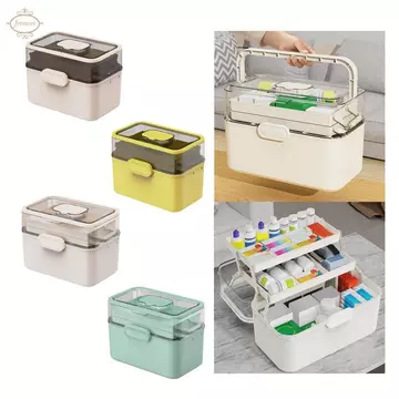 Hộp đựng thuốc di động Hộp đựng đồ đa năng Hộp đựng đồ sơ cứu Tính năng Chất liệu chắc chắn Thích hợp cho gia đình Sử dụng văn phòng Du lịch