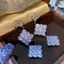 Bông tai Zircon tua dài thời trang Hàn Quốc Bán buôn