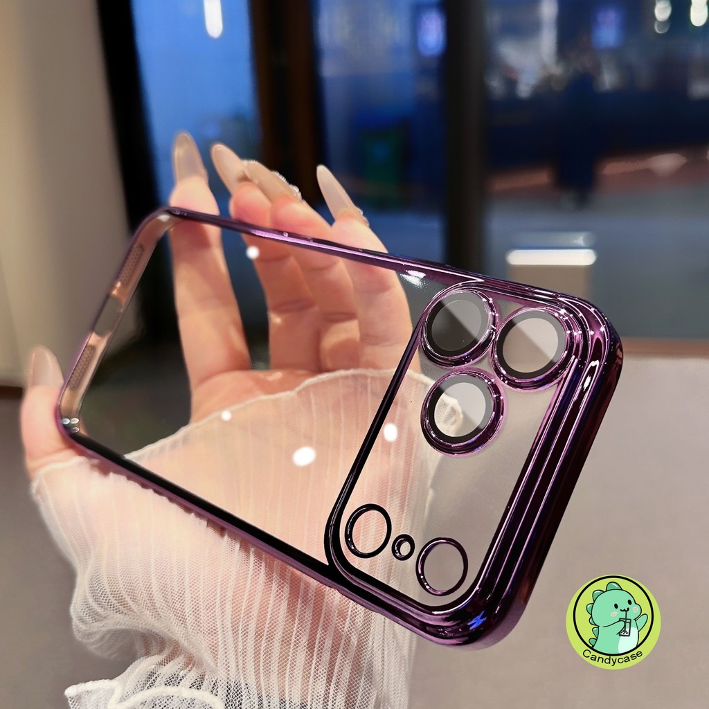 Ốp Điện Thoại Bảo Vệ Camera Cho Redmi Note 15R 14 13 12 11 Pro Plus Speed 12 Turbo 12S 11S Pro + 5G 4G Vỏ Sang Trọng Khung Mạ Đơn Giản Dễ Thương Vỏ Mềm