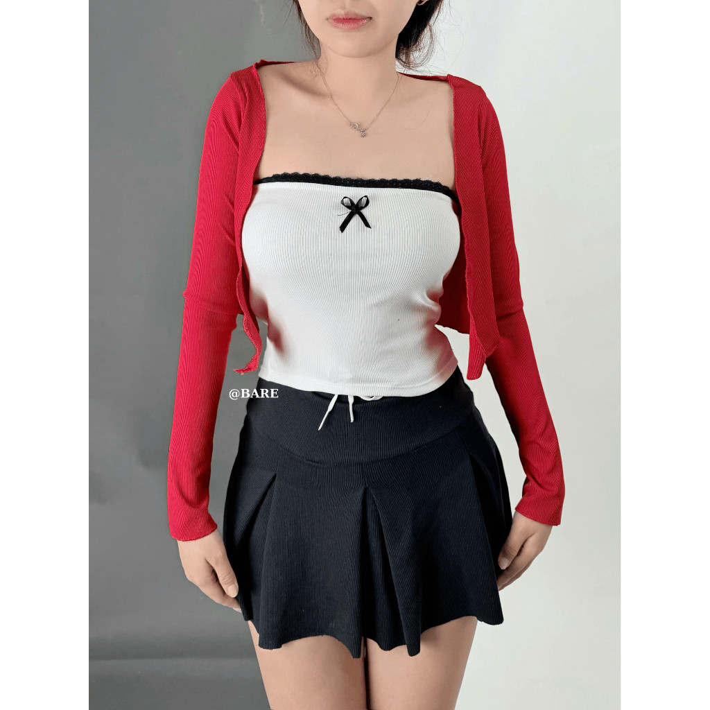 Áo cardigan nữ lưới tay dài hoa nổi , áo carigan trơn xịn co dãn nhiều dễ mix đồ - A236, A074