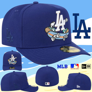 Mũ bóng chày Los Angeles Dodgers mới, họa tiết hoạt hình, thiết kế thêu - Phù hợp cho người yêu thích style hip-hop