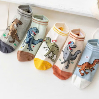 SET 5 ĐÔI TẤT KHỦNG LONG SIÊU XINH CHO BÉ 5–8 TUỔI – MỀM, THOÁNG, KHÔNG BÍ CHÂN, HÌNH NGỘ NGHĨNH