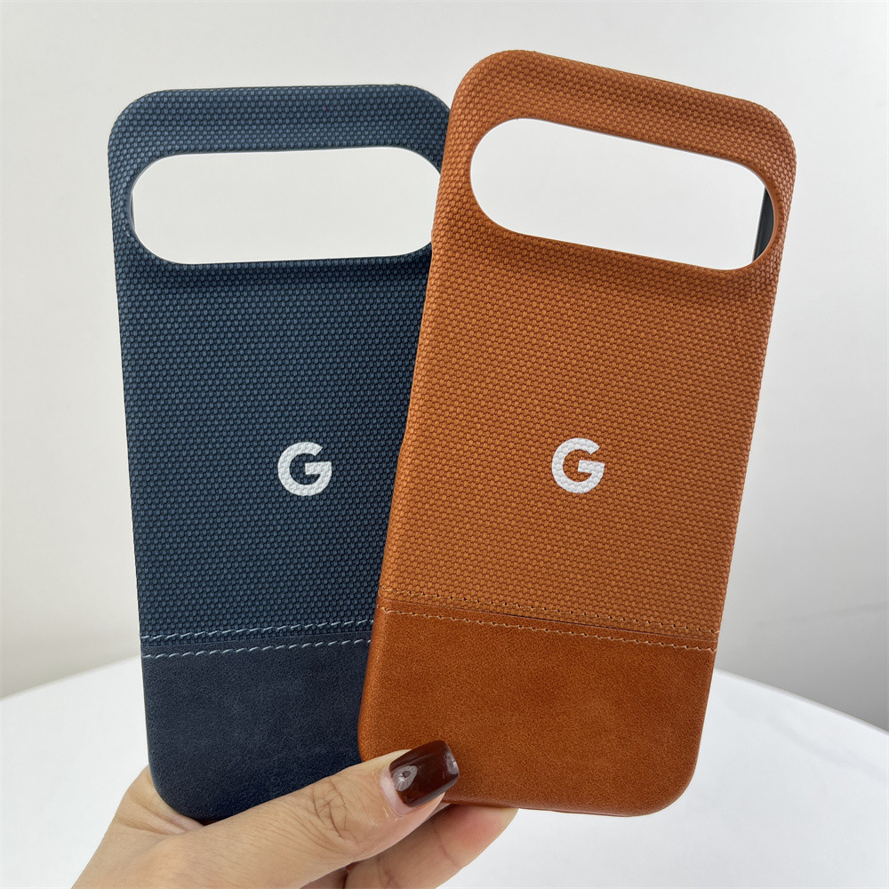 Ốp Điện Thoại Da Vải Lanh Cotton Mờ Sang Trọng Cho Google Pixel 10 9 Pro XL 10 9 8 Pro 8A Thời Trang Đơn Giản Chống Sốc Bảo Vệ