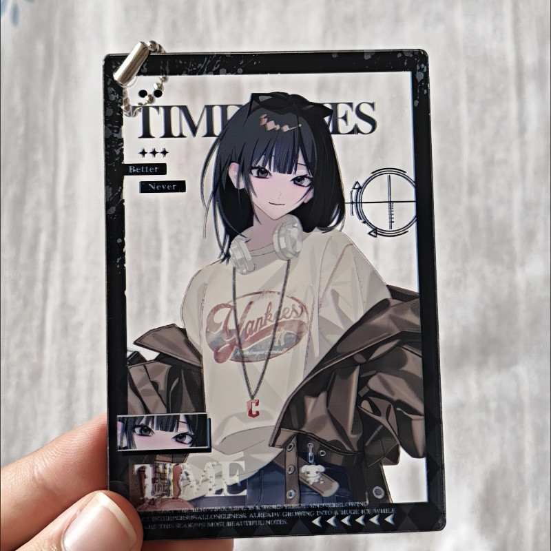 Link Click MLB Collab Acrylic Móc khóa 9,5x6,5cm | Cheng Xiaoshi Lu Quang Qiao Ling | Ảnh Prop