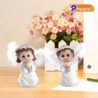 2 Bức Tượng Thiên Thần Tinh Tế Bé Trai Và Bé Gái Tượng Cho Thanh Phòng Ngủ Văn Phòng