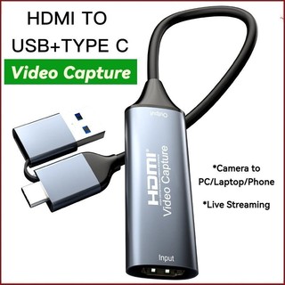 [HDMI Capture] Hub Chuyển Từ Cổng HDMI To Type-C/USB 3.0 Hỗ Trợ Ghi Hình Nhanh Từ Livestream Tương Thích Full Soft OBS