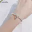 AqToCna Thời Trang Bạc Người Phụ Nữ Nơ Chuông Lắc Tay Có Thể Điều Chỉnh Cho Nữ Vòng Tay Tiệc Cưới Trang Sức Người Yêu Ngày Lễ Quà Tặng AqToCna