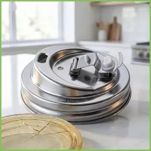 Lọ Nắp Cà Phê Chống Rò Rỉ Vỏ Inox Miệng Rộng Nắp Bình Sữa Trà Nước Giải Khát Thể Thao gelhvn