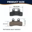 CQCJ 4 Cặp Má Phanh Đĩa Trước, Má Phanh Caliper Đĩa Đen Nhỏ Gọn, Cho 50cc 70cc 110cc 125cc 150cc Hố Bụi Bẩn Xe Đạp ATV Quad, Phù Hợp Cho CRF50 CRF70 SSR SDG Taotao Coolster