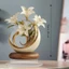 FUZOU Tulip Vật Trang Trí, Đồ Trang Trí Để Bàn Acrylic Phẳng 2D, Cây Trang Trí Nhà Thu Nhỏ Để Bàn Hoa Đứng Trang Trí Bàn Làm Việc