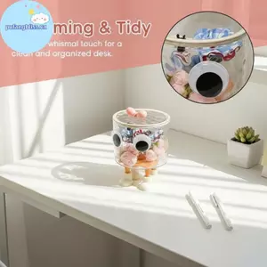 Pufangbliss Nhựa Trong Suốt Hộp Bảo Quản Nhiều Bộ Dễ Thương Sắp Xếp Cho Bàn Chải Trang Điểm Phòng Tắm Vanity Máy Tính Để Bàn Sử Dụng VN
