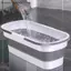{AKIN} Bồn tắm làm sạch có thể gập lại lớn 20L Cây lau nhà có bánh xe để giặt Giải pháp tiện dụng làm sạch thương mại {a}