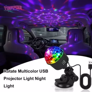 Đèn LED Disco YOFFOR, Chiếu xoay