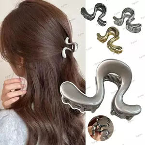 PYCOU Vuốt Cua Không Đều, Kẹp Tóc Phong Cách Hình Học Hợp Kim, Thời Trang DIY Tạo Kiểu Tóc Đơn Giản Kẹp Đuôi Ngựa Nữ Sử Dụng Hàng Ngày