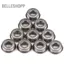 Belleshopp Huairdum Flanged Ball Bearing 10 chiếc Mini Đôi Che Chắn F686ZZ Thép Kim Loại cho Động Cơ Điện 3D Máy In Quadcopter