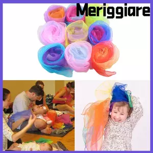 MERIGGIARE Màu Sắc Chuyển Đổi Khăn Cho Túi Xách Khăn Đa Năng Khăn Âm Nhạc Cho Trẻ Em Đấu Tranh Đạo Cụ Biểu Diễn Khăn Khiêu Vũ
