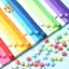 CANAMEK 210 / 540 Cái Origami Luy Star Ruy Băng Màu Dải Giấy Gấp Bộ Luy Wish Ngôi Sao Trang Trí Chúc Ngôi Sao Cho Trẻ Em (Màu Ngẫu Nhiên) CSF