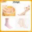 VFZ 1 Cặp Chăm Sóc Bàn Chân Gel Dài Sos Dưỡng Ẩm Silicon Gel Sos Chăm Sóc Da Chân Bảo Vệ Tay Chống Chèo Spa Sử Dụng Tại Nhà Louislifecool