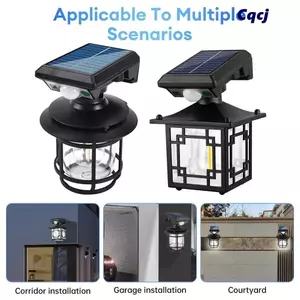 Đèn sân vườn CQCJ, Đèn cảm biến chuyển động chống nước ABS IP65 Đèn đường phố, Cảm biến chuyển động PS bền bỉ Đèn cảm biến thông minh chạy bằng chuyển động ngoài trời