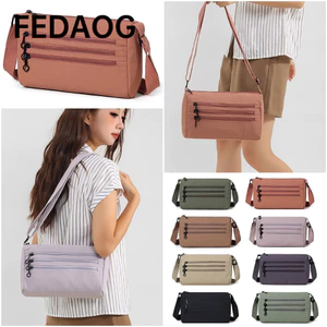 Túi đeo vai FEDAOG, Túi đeo chéo Nylon nhiều màu, Túi đeo vai nhẹ chống thấm nước đa chức năng đơn giản mang theo hàng ngày