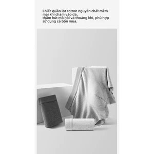 Quần lót nam Cotton nguyên chất, tiêu chuẩn loại A, an toàn cho da, kháng khuẩn, 7A, có nhiều kích cỡ lớn khác nhau.