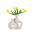 Sáng Tạo Bình Gốm Bộ Trắng Tối Giản Cao Cấp Trang Trí Trang Trí Trang Trí INS Phong Cách Nhà Phòng Khách Để Bàn Hàng Mới Về