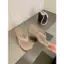 TT Thời Trang Mũi Vuông Flip-Flops Nữ Mùa Hè Đế Dày Phù Hợp Với Giày Sandal Nhỏ Giày Đi Biển