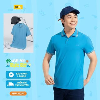 Áo polo nam YODY áo airycool phối cổ trẻ trung năng động chất liệu cotton APM6235